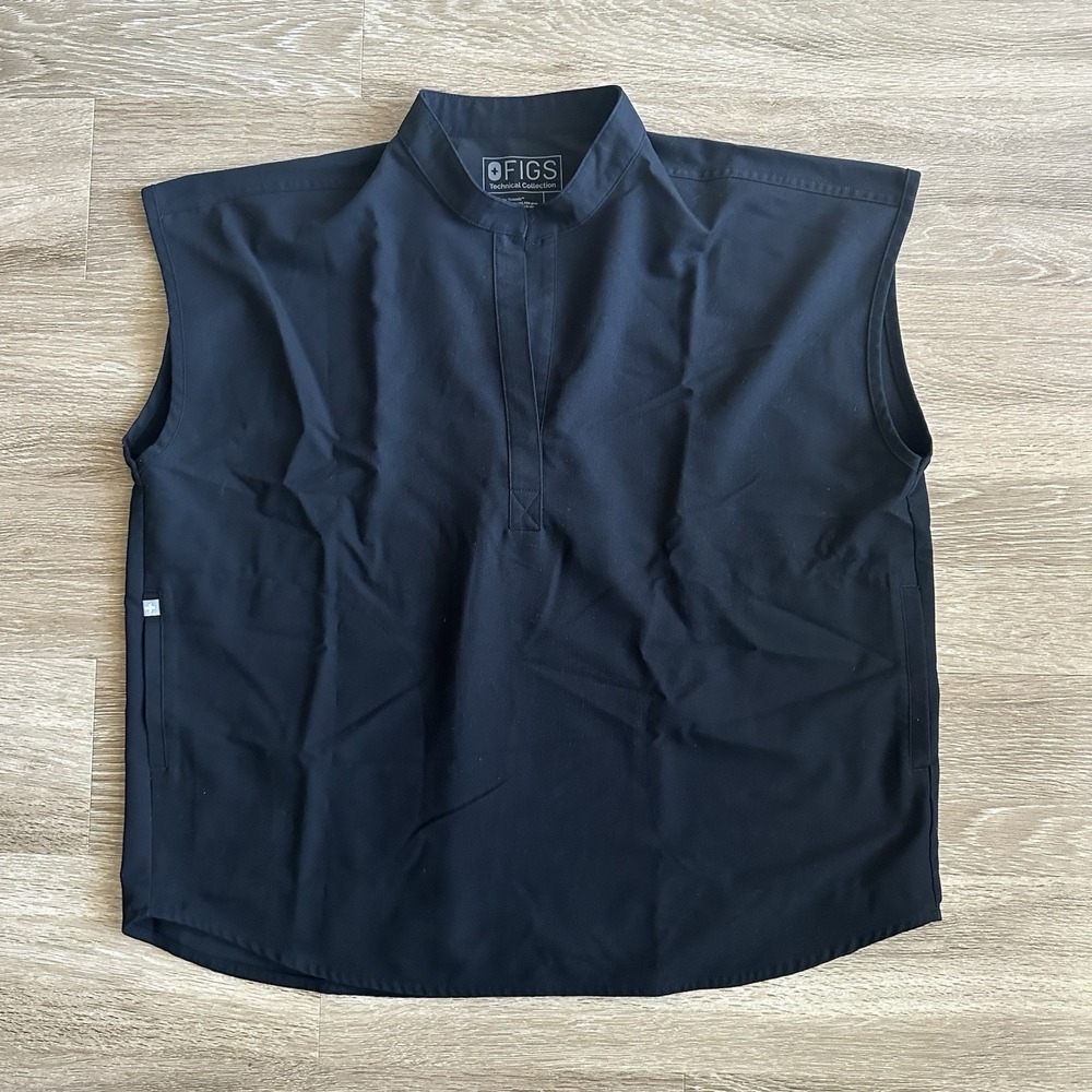 FIGS Oversized Srub Top Black Women's Large
